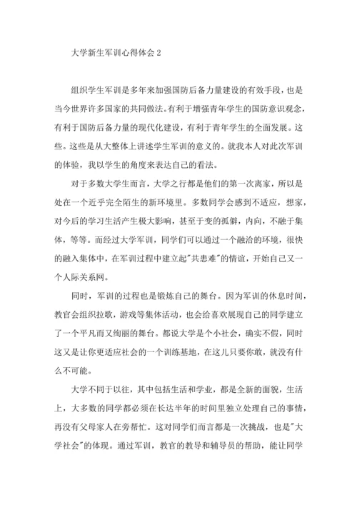 荐大学新生军训心得体会 (3).docx