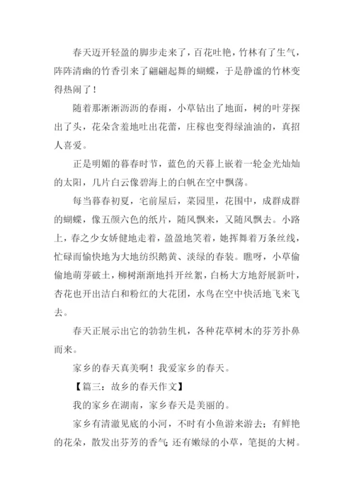故乡的春天作文.docx