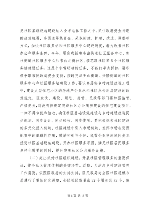 区长在社区建设工作会发言稿.docx