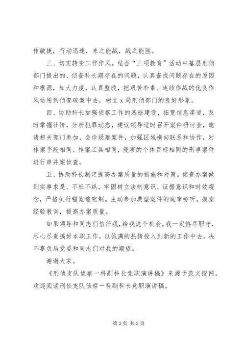 刑侦支队侦察一科副科长竞职演讲稿 (2).docx