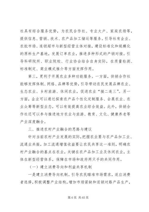 产业融合调研报告调研报告.docx