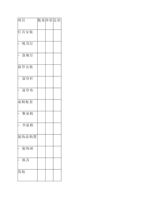 鹤山市客厅整装报价单