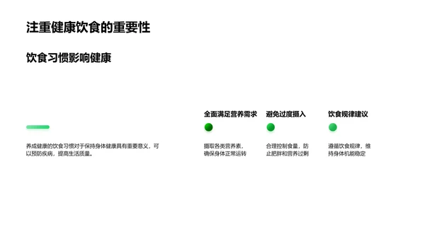 健康饮食课堂PPT模板