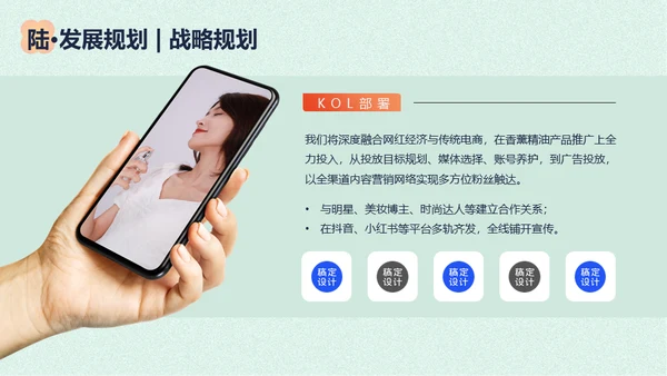 香薰精油商业计划书花朵通用PPT模板