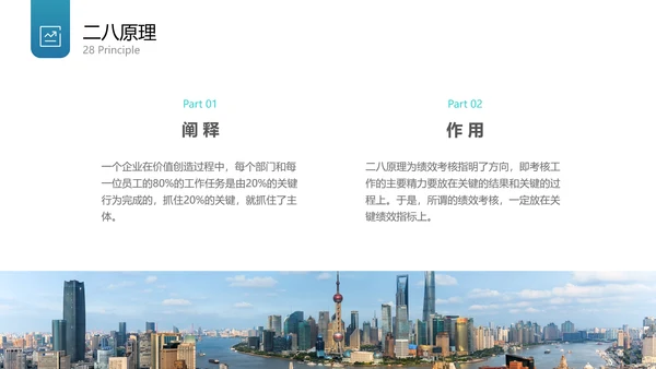 蓝色简约KPI绩效考核PPT