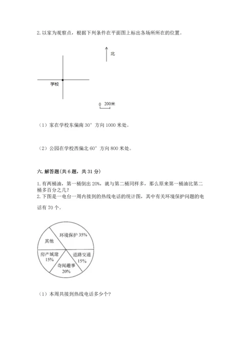 人教版六年级上册数学期末检测卷含答案（b卷）.docx