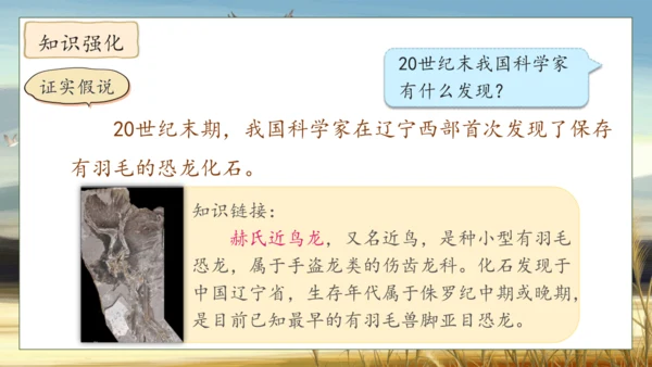 【核心素养】部编版语文四年级下册-6.飞向蓝天的恐龙 第2课时（课件）