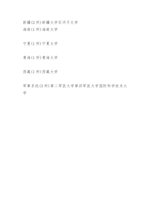 全国211大学名单和985高校名单（最新版）.docx