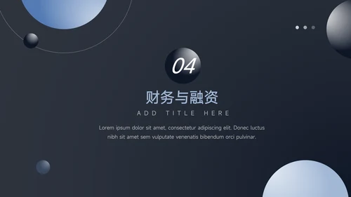 暗蓝色酷炫商业计划书PPT模板