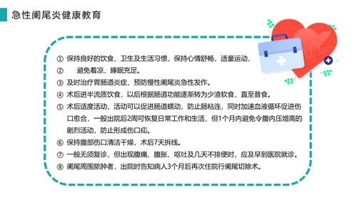 急性阑尾炎护理查房医院病例PPT模板