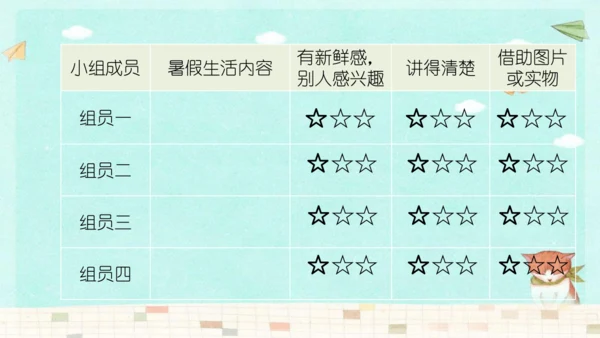 统编版三年级上册第一单元口语交际：我的暑假生活  课件