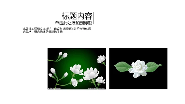 开头视频片头好一朵茉莉花ppt动态模板