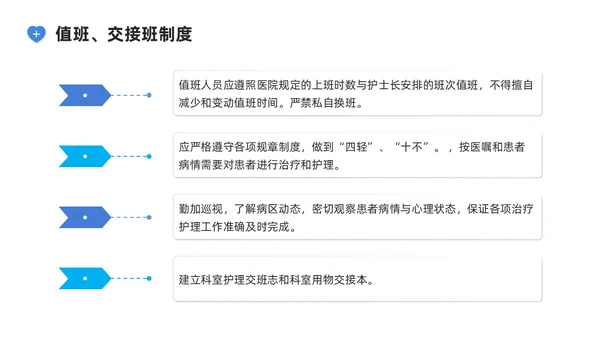 蓝色系商务简约护理核心制度培训PPT课件