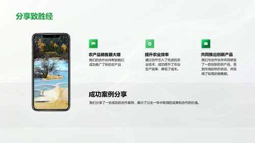 农业合作项目报告PPT模板