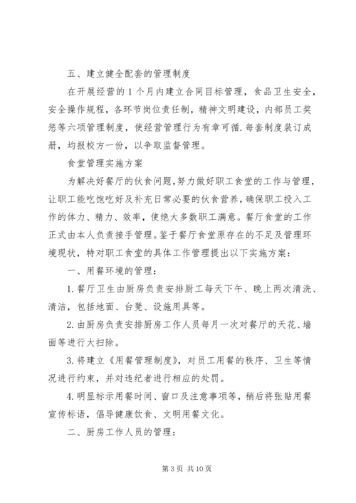 职工食堂承包经营方案(精).docx