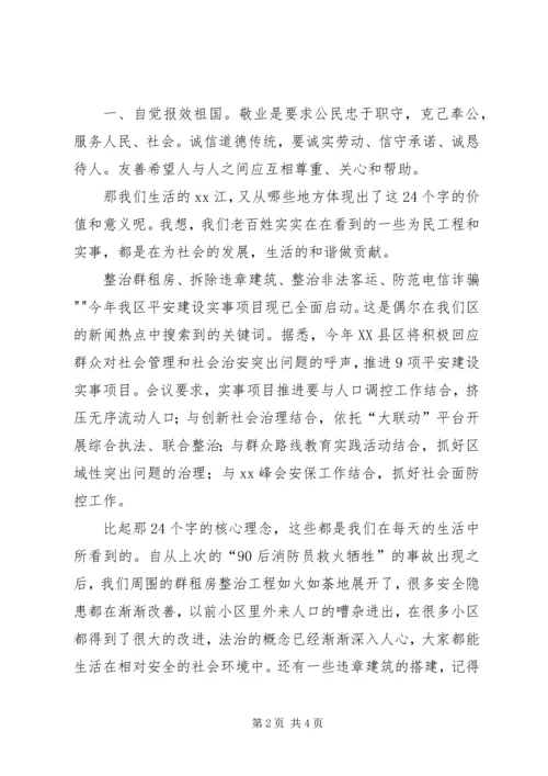 学习弘扬社会主义核心价值观心得体会.docx