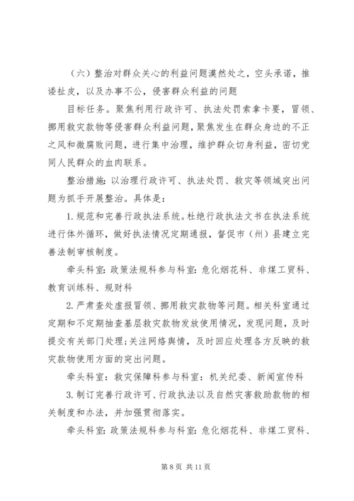 党组“不忘初心、牢记使命”主题教育开展专项整治工作方案.docx