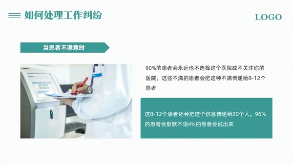 绿色简约医院窗口服务礼仪培训PPT模板宣传PPT动态PPT