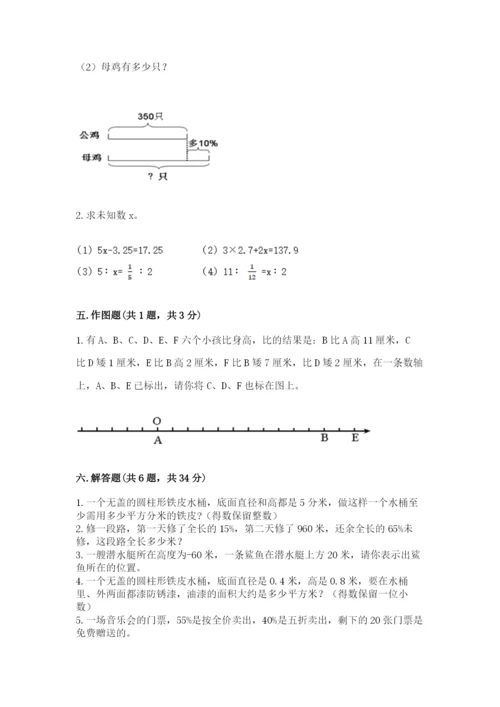 乌兰县六年级下册数学期末测试卷（夺冠系列）.docx