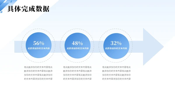蓝色简约渐变企业员工试用期转正答辩PPT模板