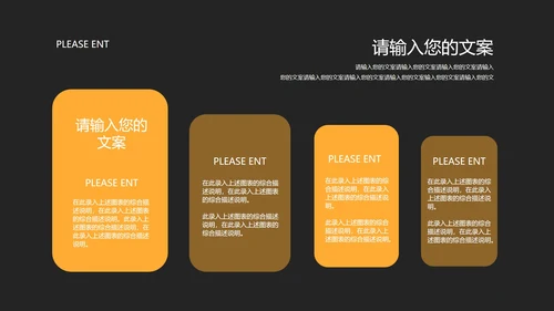 深色黑黄商务工作总结汇报PPT模板