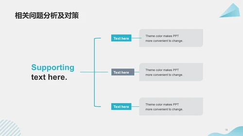 蓝色商务几何毕业答辩PPT模板