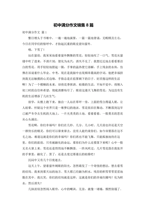 初中满分作文锦集8篇.docx