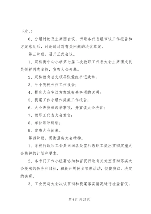 6双柳街中心小学教代会实施方案.docx