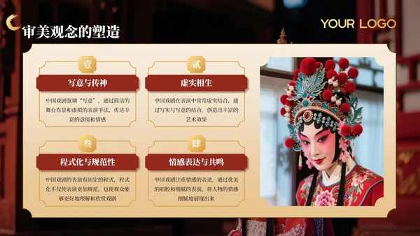 黑色非遗文化中国戏曲文化赏析PPT模板