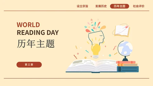 世界读书日宣传PPT模板