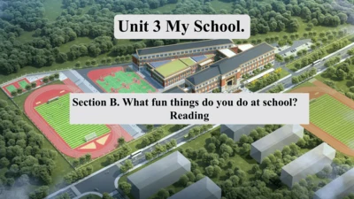 Unit 3 My School SectionB Reading  课件（新人教七上）