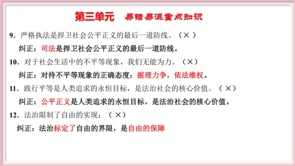 第四单元 崇尚法治精神 【期末串讲课件】(共30张PPT)