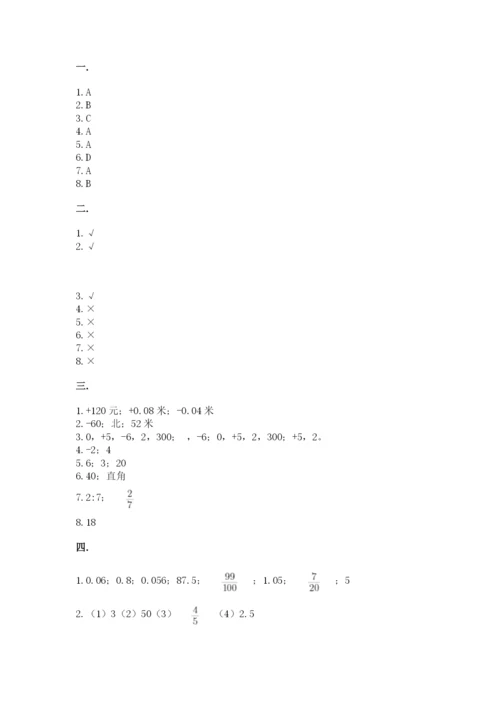 成都外国语学校小升初数学试卷附答案（综合卷）.docx