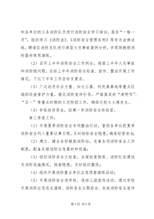 乡镇某年消防安全工作计划.docx