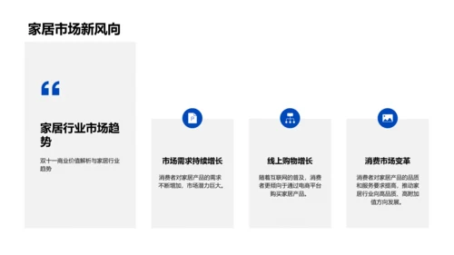 双十一家居销售策略PPT模板