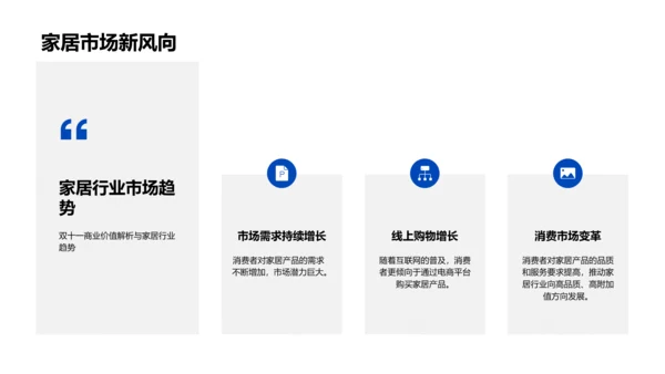 双十一家居销售策略PPT模板
