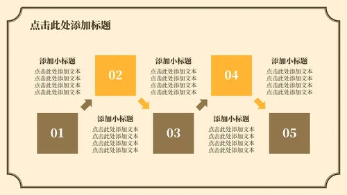 黄色中国风长恨歌教学课件PPT模板