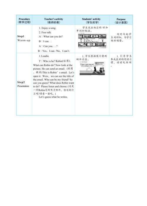 Unit 4 What can you do Part B     Read and write大单