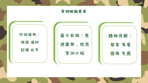 开学军训动员会绿色迷彩风通用PPT模板