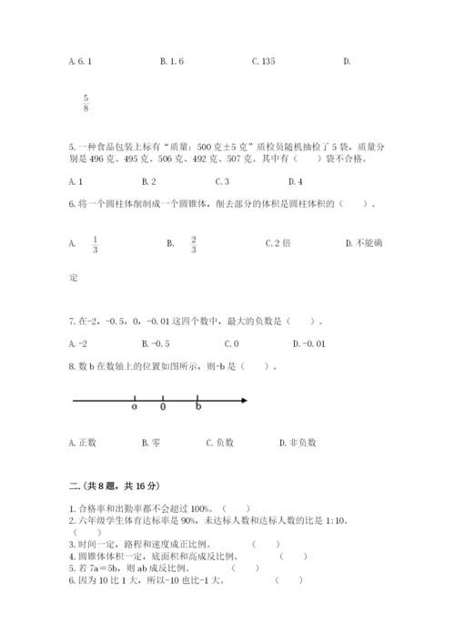 苏教版小升初数学模拟试卷含答案（培优b卷）.docx