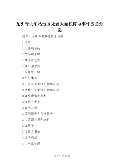 龙头寺火车站地区处置大面积停电事件应急预案 (4).docx