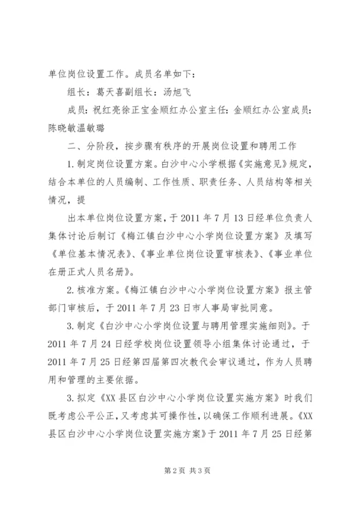 学校岗位设置设置和人员聘用的综合报告 (2).docx