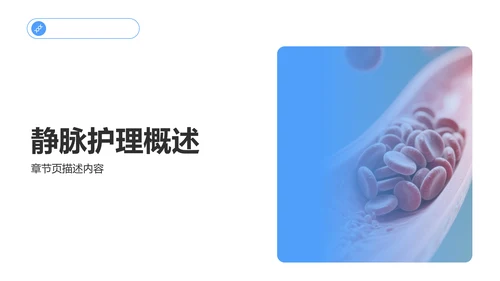 蓝色商务风静脉护理个案汇报PPT模板