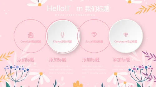 儿童女孩青春期教育指导动态PPT模板