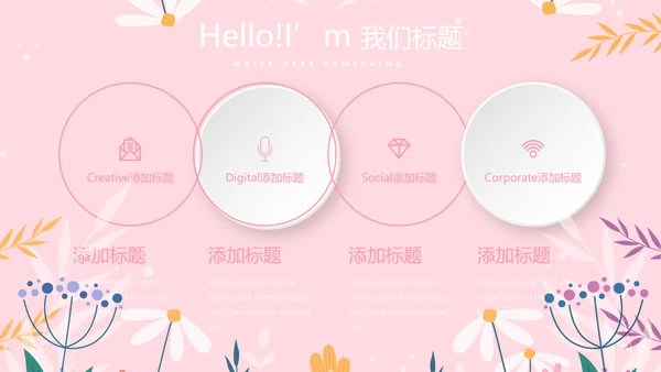 儿童女孩青春期教育指导动态PPT模板