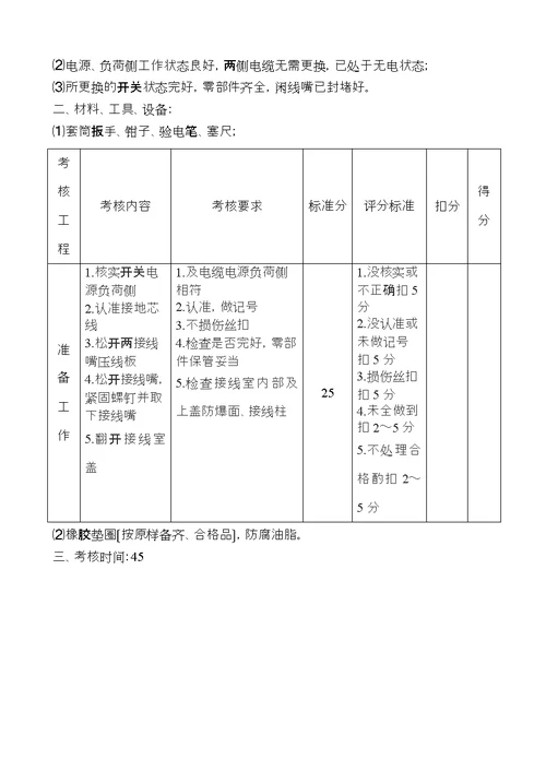 矿井维修电工实操试题