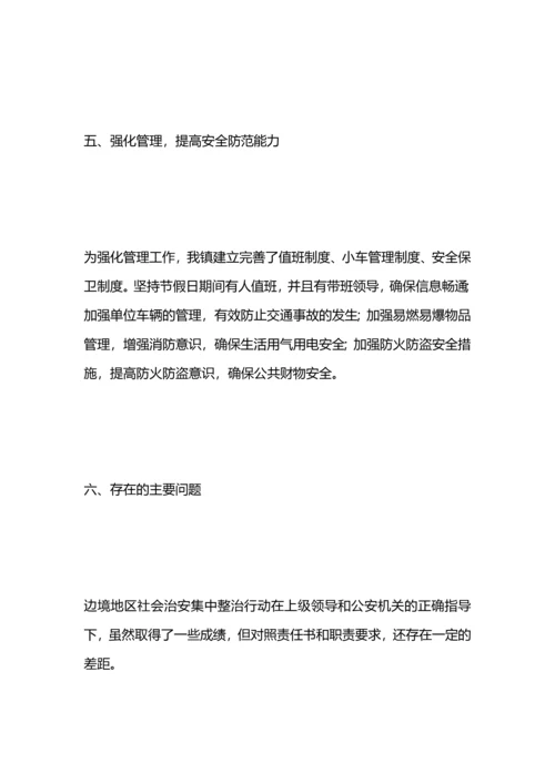 边境地区社会治安集中整治行动工作总结.docx