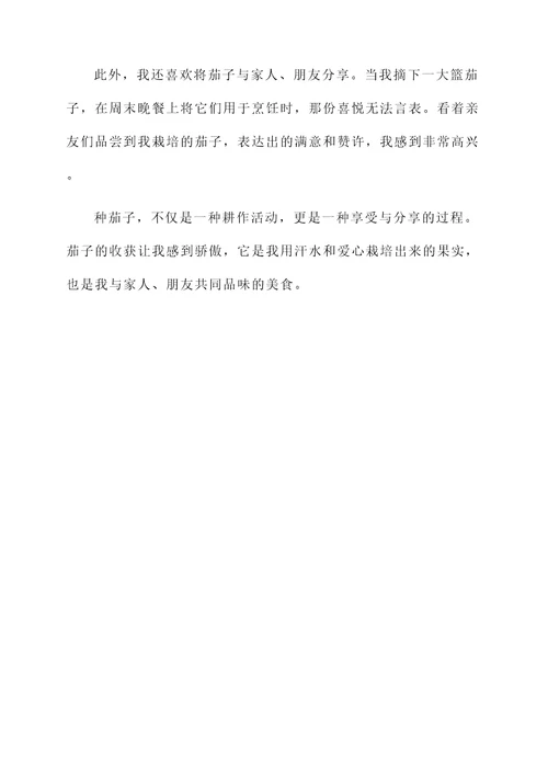 种茄子的感想