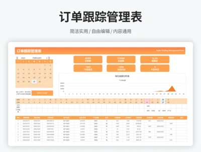 订单跟踪管理表