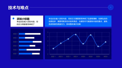 蓝色简约商务风通用毕业答辩PPT演示模板